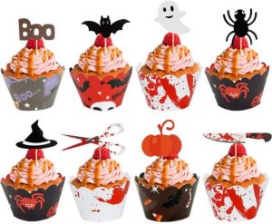 Cupcake Wrapper und Topper Set Halloween