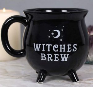 Tasse "Witches Brew" - Schwarzer Becher im Kesseldesign - Geschenkidee im Herbst