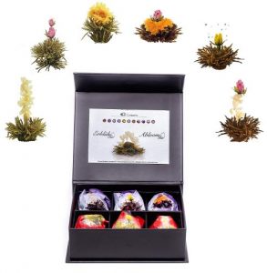 6 Teeblumen in Geschenkbox