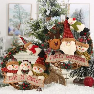 Türkränze "Merry Christmas" und "Let it snow" - wunderschöne Advents- und Weihnachtsdeko