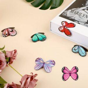 Magnetlesezeichen in verschiedenen bunten Schmetterlingsformen