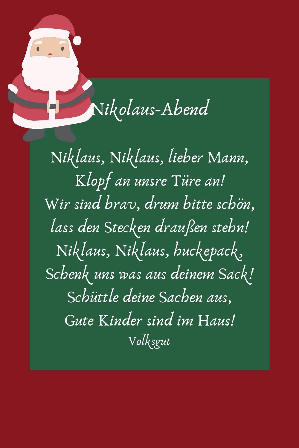 Nikolausgedichte Smilu Geschenkideen