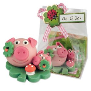 Glücksschweinchen aus Marzipan