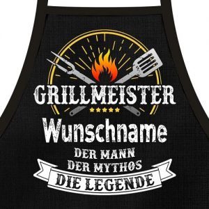 Grillschürze - Grillmeister - Grillgeschenk für Männer 