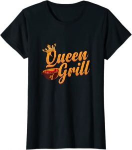 T-Shirt - Queen of Grill - Geschenkidee für Grillerinnen