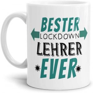 Tasse - bester Lockdown-Lehrer ever - Geschenke für Lehrer