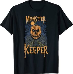 schwarzes T-Shirt Monster Keeper 
