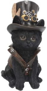schwarze Katze - Cogsmiths Cat
