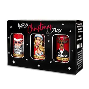 Geschenkbox „Wild Christmas“ mit Senf und Grillsoße – tolles Wichtelgeschenk für Männer