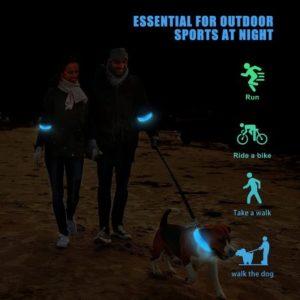 LED Reflektor-Armbänder für Hundehalterinnen