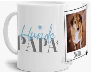 Tasse Hunde-Papa mit Foto - schöne Geschenkidee für Hundehalter