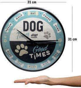 Uhr "Dog Times are Good Times" - Geschenk für Hundefans