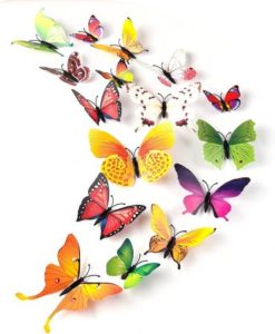  Schmetterlinge in verschiedenen Farben, Formen und Größen für die Schultüte