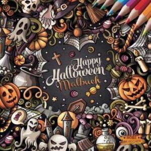 happy Halloween Malbuch – Geschenkidee für Halloween-Fans