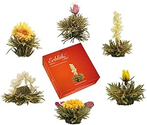 Set mit 6 verschiedenen Teeblumen – Geschenk für Mütter