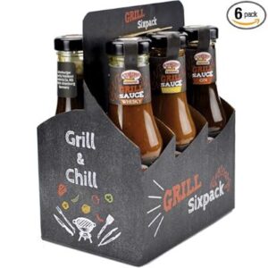 Grill & Chill – 6 verschiedene Grillsaucen im Sixpack 