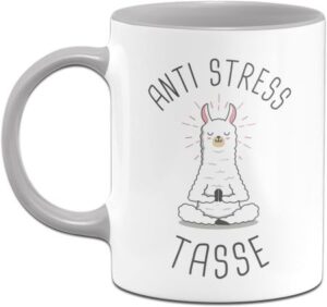 Antistress-Tasse mit Lama-Motiv