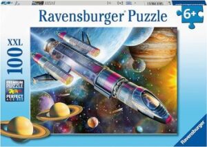Kinderpuzzle mit 100 Teilen für Kinder ab 6 Jahren: Mission im Weltall – tolles Geschenk für kleine Puzzlefans