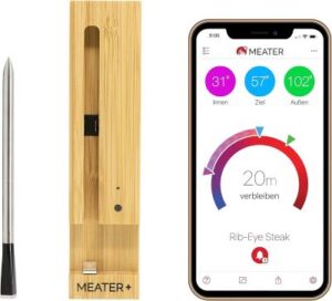 digitaler Fleisch-Thermometer mit Ansicht in der App