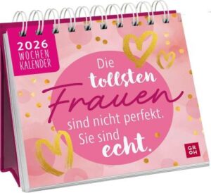 Aufstell-Kalender 2026 – Die tollsten Frauen sind nicht perfekt sondern echt – tolles Wichtelgeschenk für Frauen