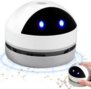 Mini-Staubsauger für den Schreibtisch in schwarz/weiß/grau