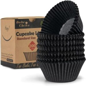 Muffin-Förmchen in schwarz für deine Halloween-Muffins