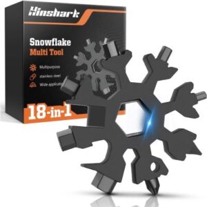 Schüsselanhänger Multitool "Schneeflocke" – tolles Wichtelgeschenk für Männer