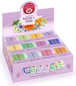 Teebox von Teekanne "Körper und Seele" mit 12 Kräutertees für Balance & Entspannung