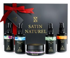 Satin Naturel Skincare Geschenkset mit Aloe Vera und Hyaluron – edles Muttertagsgeschenk